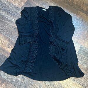 Maurice’s Black Lightweight Cardigan Size L